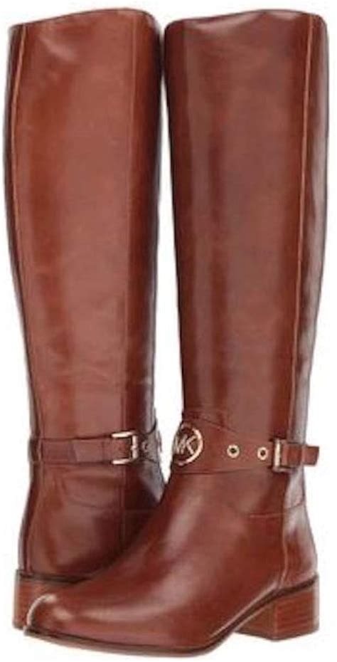 botas altas mujer michael kors|Michael Kors leather platform boots.